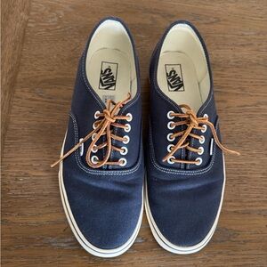 Vans Men's Dark Blue Canvas Sneakers